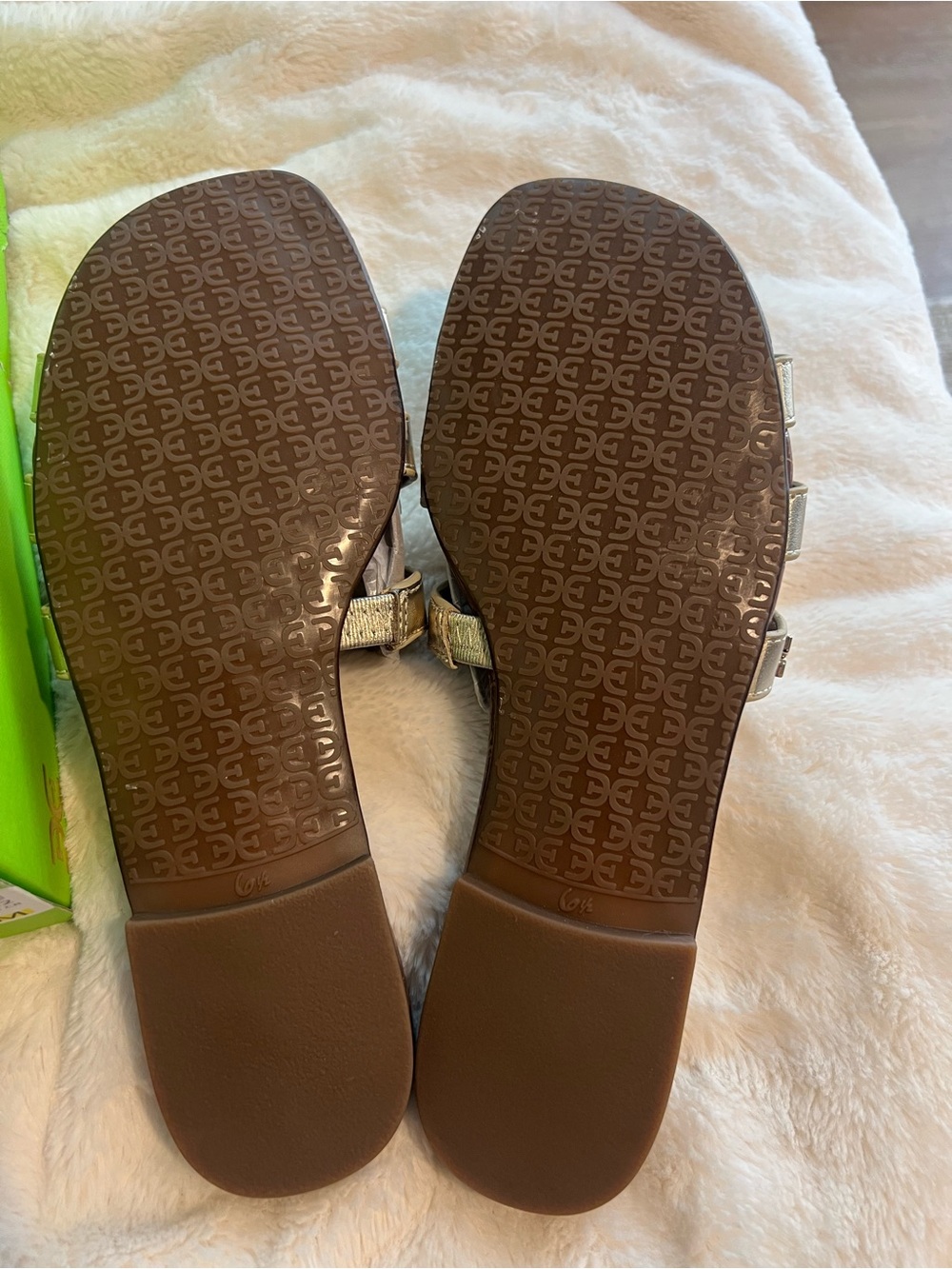 Sam Edelman Gold Slide Sandals - Women - Picture 2 of 4